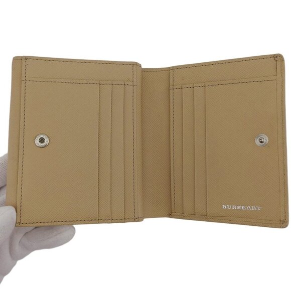 BURBERRY W hook wallet embossed PVC and leather Authentic Used - Picture 6 of 10